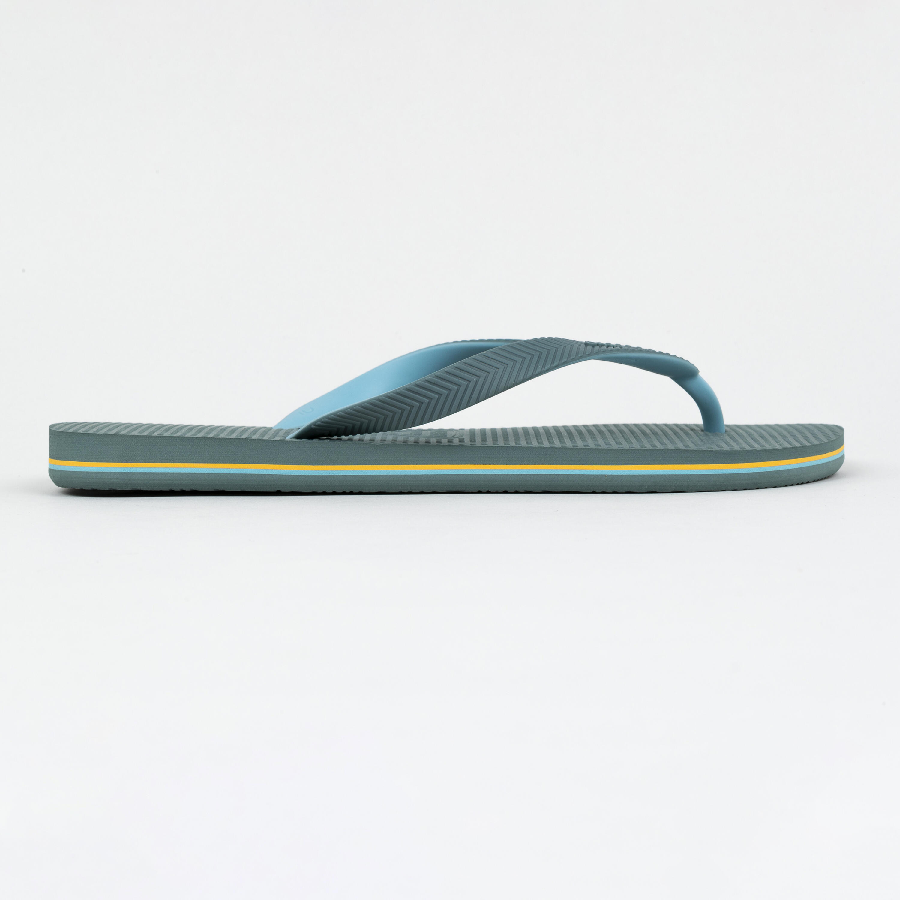 Heren teenslippers 500 eendengroen 2/4