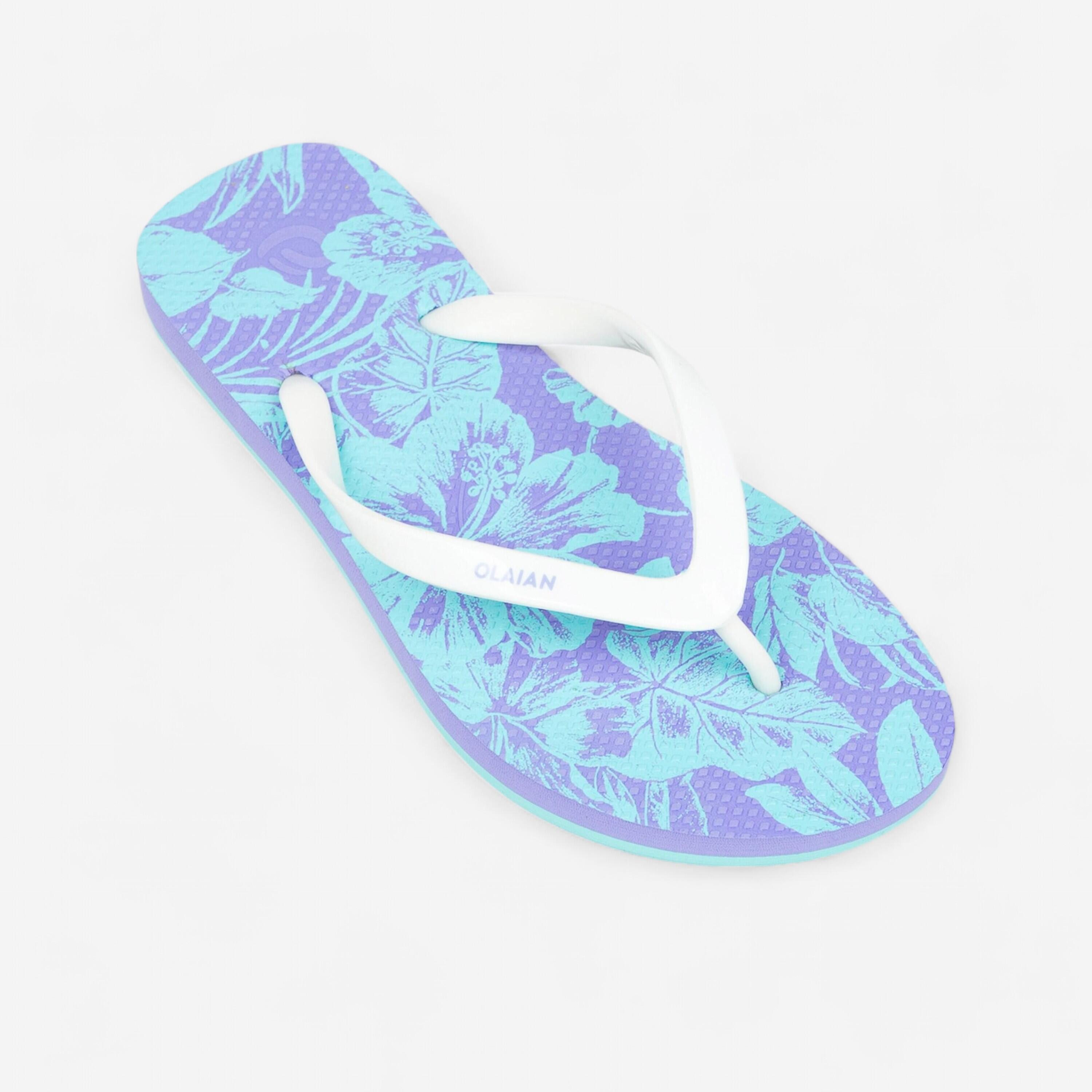 Girls' Flip-Flops - 190 Jungle purple 1/5