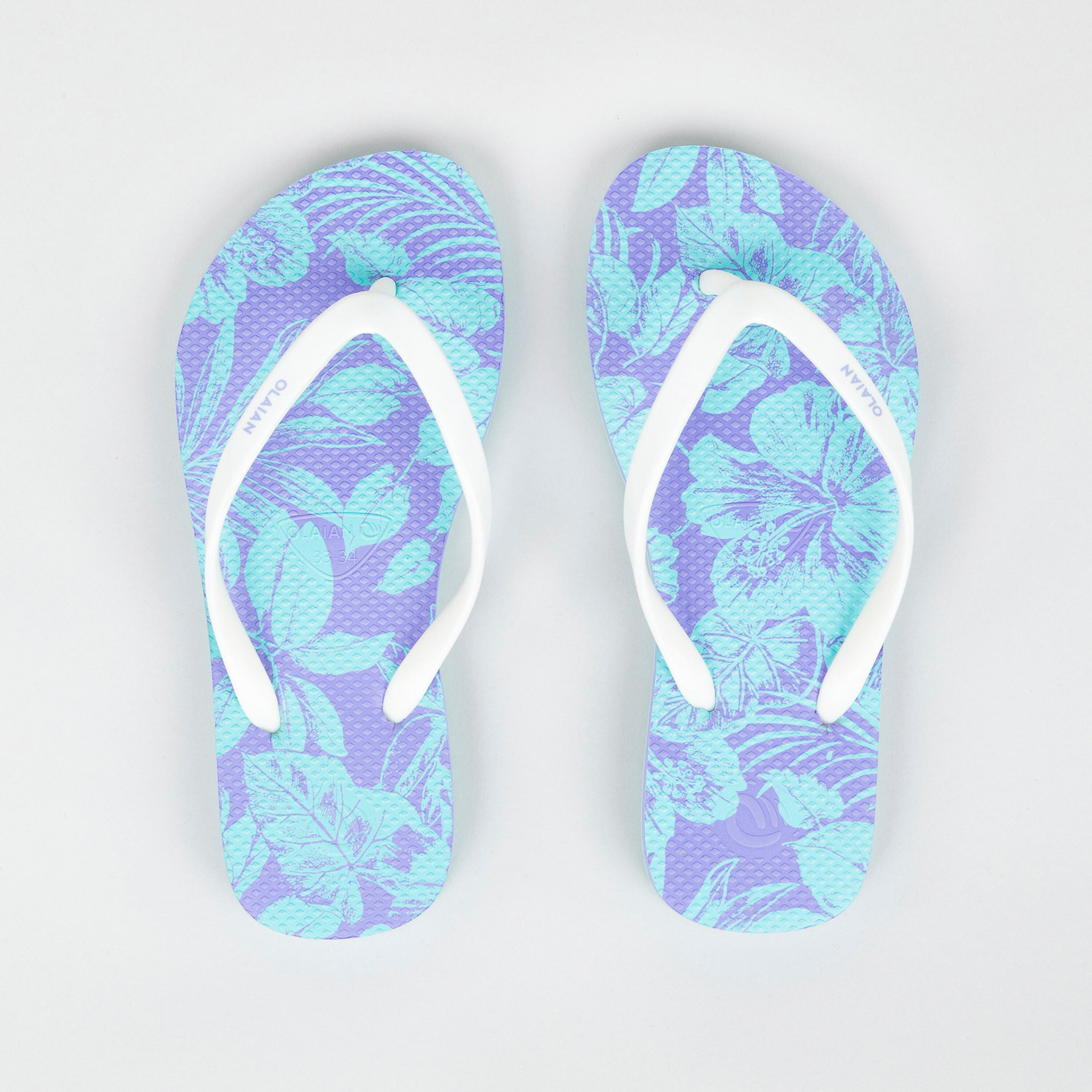 Girls' Flip-Flops - 190 Jungle purple 2/5