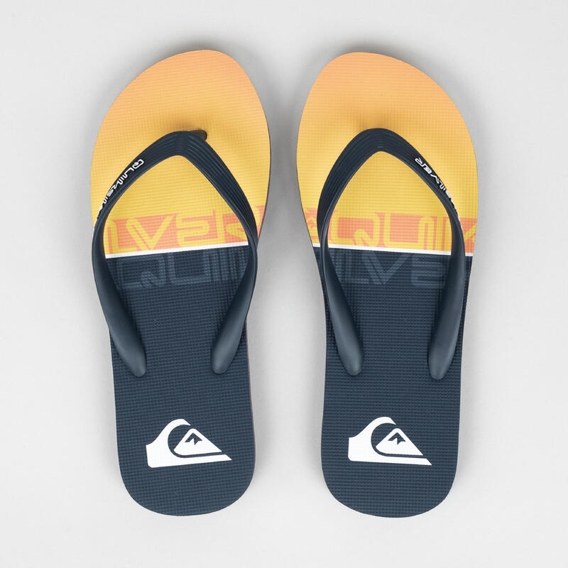 QUIKSILVER Slippers voor heren Java blauw oranje Decathlon