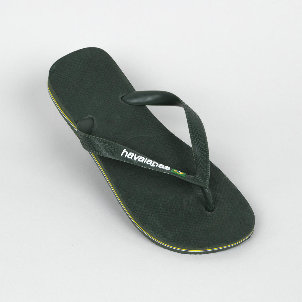 Pánske žabky Havaianas Brasil Logo sivozelené