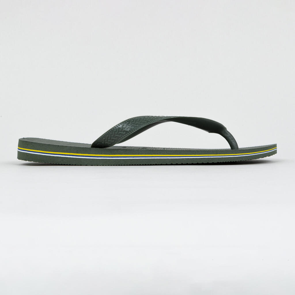 Pánske žabky Havaianas Brasil Logo sivozelené