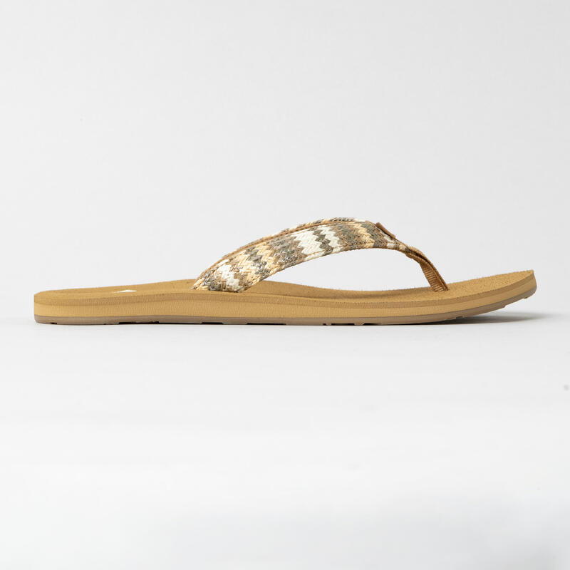 Zehensandalen Damen Porto Raffia