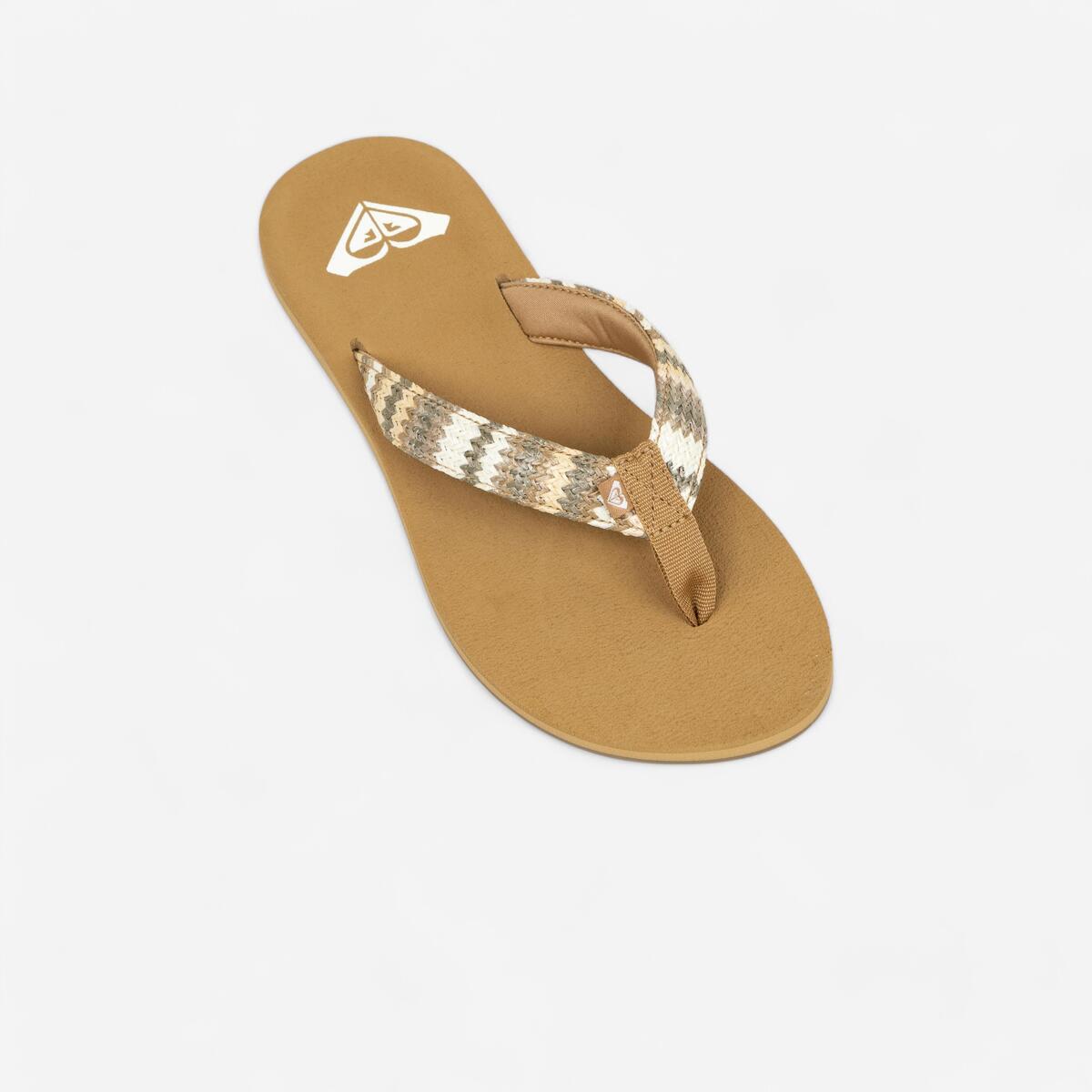 Tongs Femme - Porto beige raffia