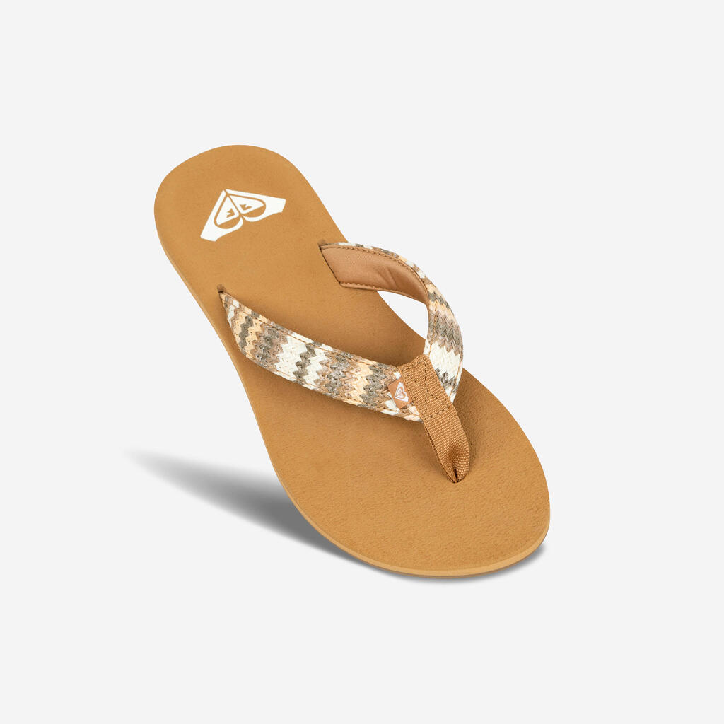 Zehensandalen Damen Porto Raffia