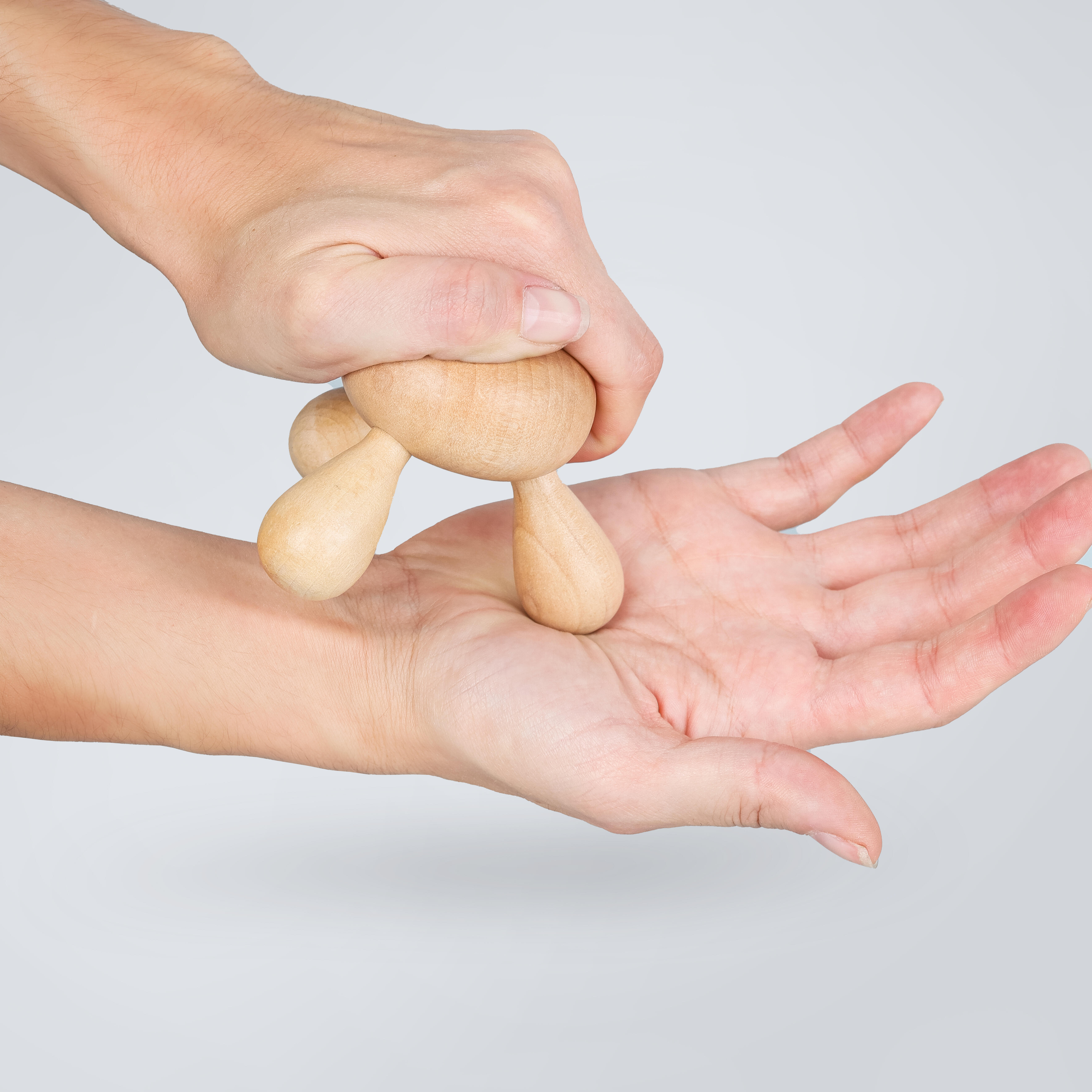 Wooden massage hand