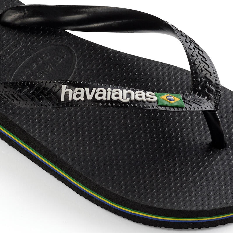 TONGS HOMME HAVAIANAS BRASIL Logo Noir