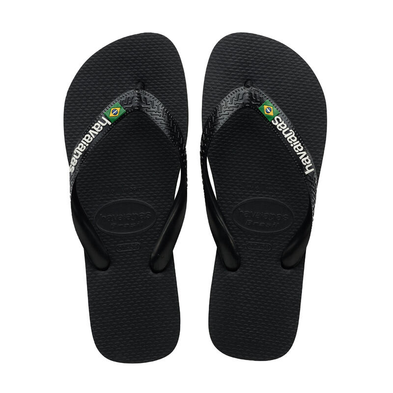 CHINELOS de Surf HAVAIANAS Logo BRASIL Preto HOMEM