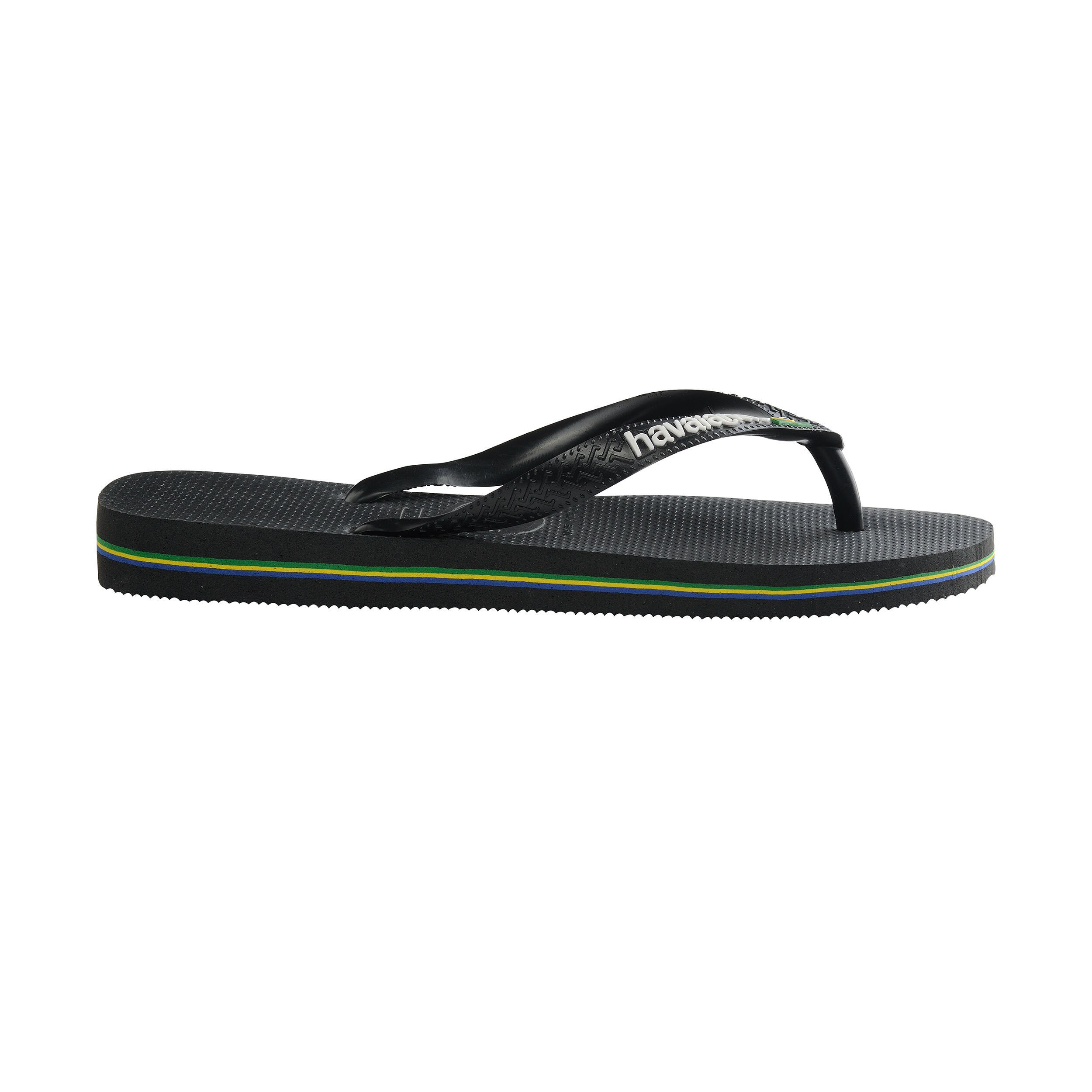 Herenslippers Havaianas met logo zwart 2/4