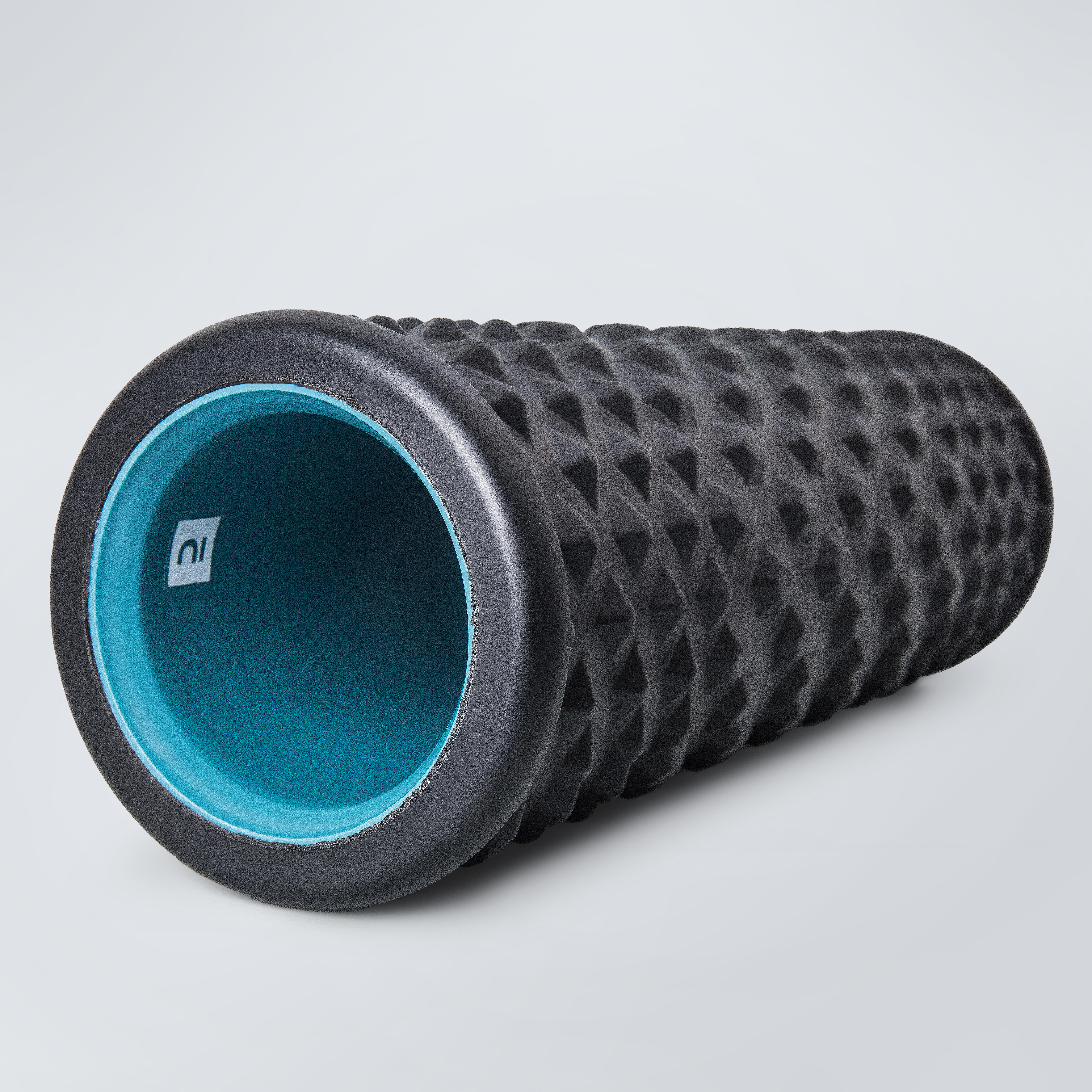 Deep Tissue Hard Foam Massage Roller, 38cm, Intense Muscle Relief, Black