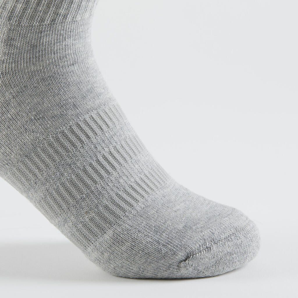 High Sports Socks Tri-Pack - Grey/White/Black