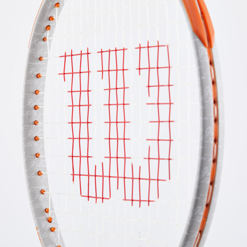 Racchetta tennis adulto Wilson BURN 100 LS V5.0 Roland Garros grigia