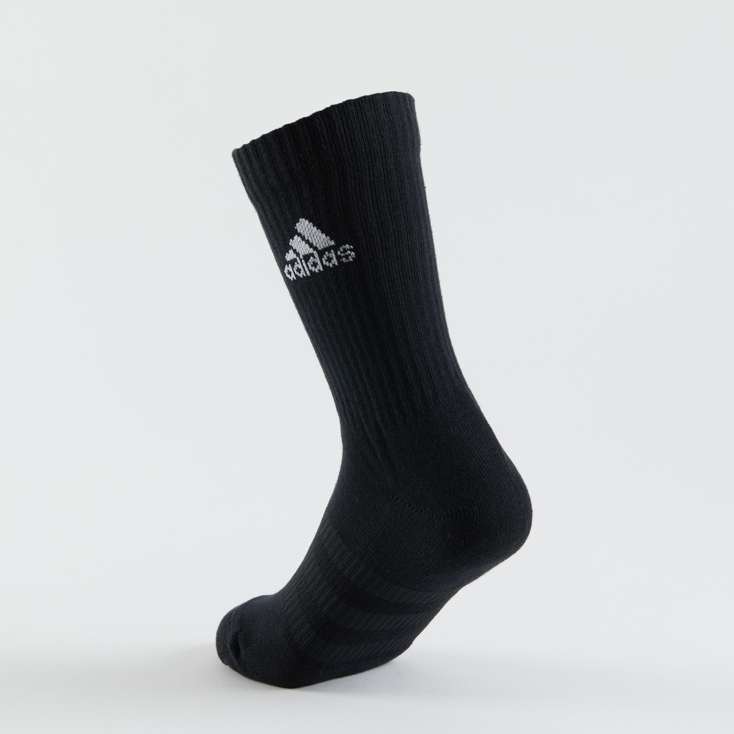 CALCETINES LARGOS DE DEPORTE ADIDAS GRIS BLANCO NEGRO LOTE DE 3 7/14