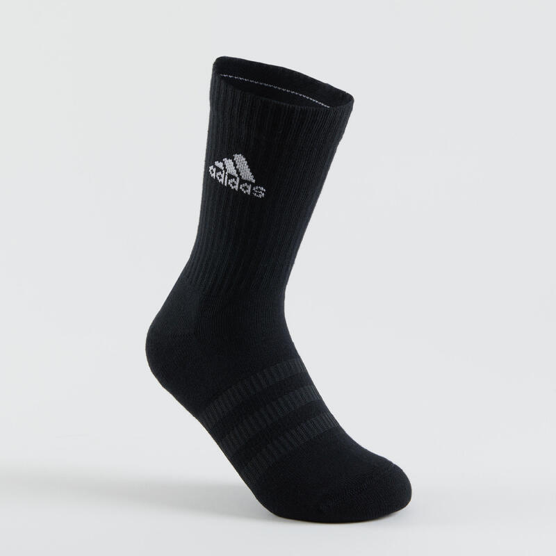 Set x 3 perechi Șosete de sport lungi Adidas gri alb negru adulți