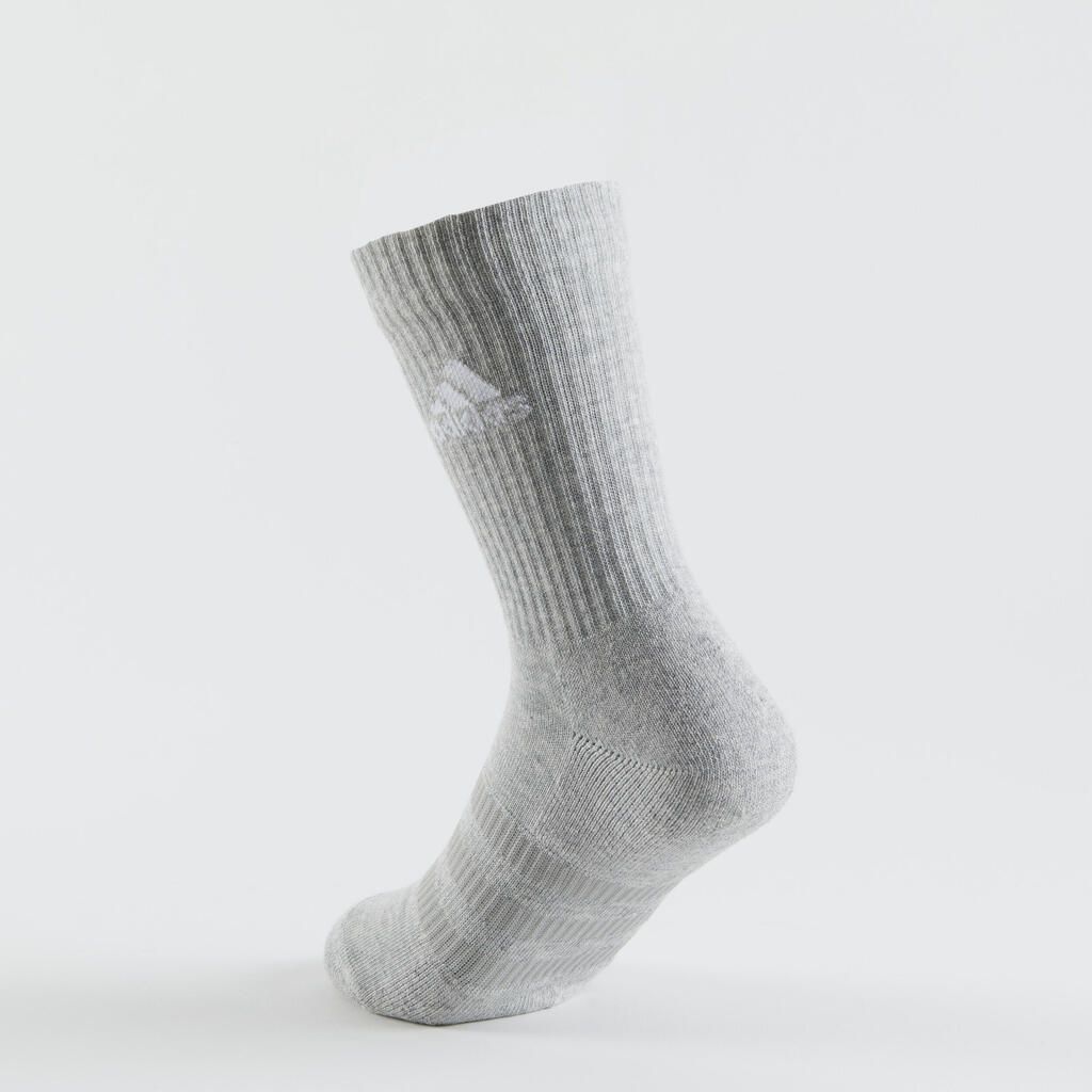 High Sports Socks Tri-Pack - Grey/White/Black