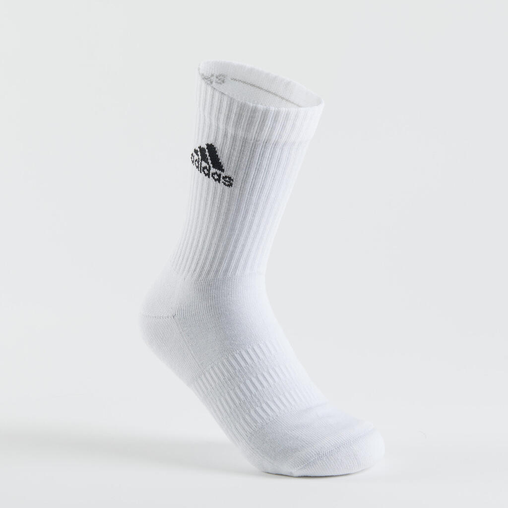 High Sports Socks Tri-Pack - Grey/White/Black