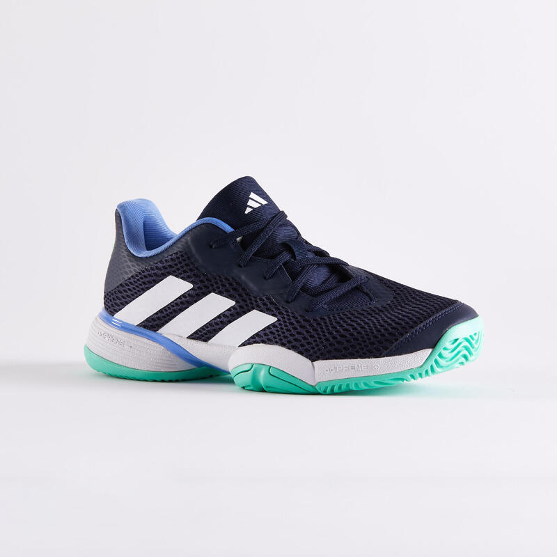 Zapatillas de tenis niño multipista - BARRICADE azul blanco
