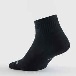 Mid Tennis Socks RS 100 Tri-Pack - Black