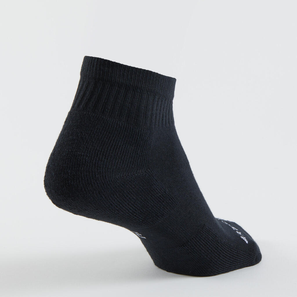Mid Tennis Socks RS 100 Tri-Pack - Black