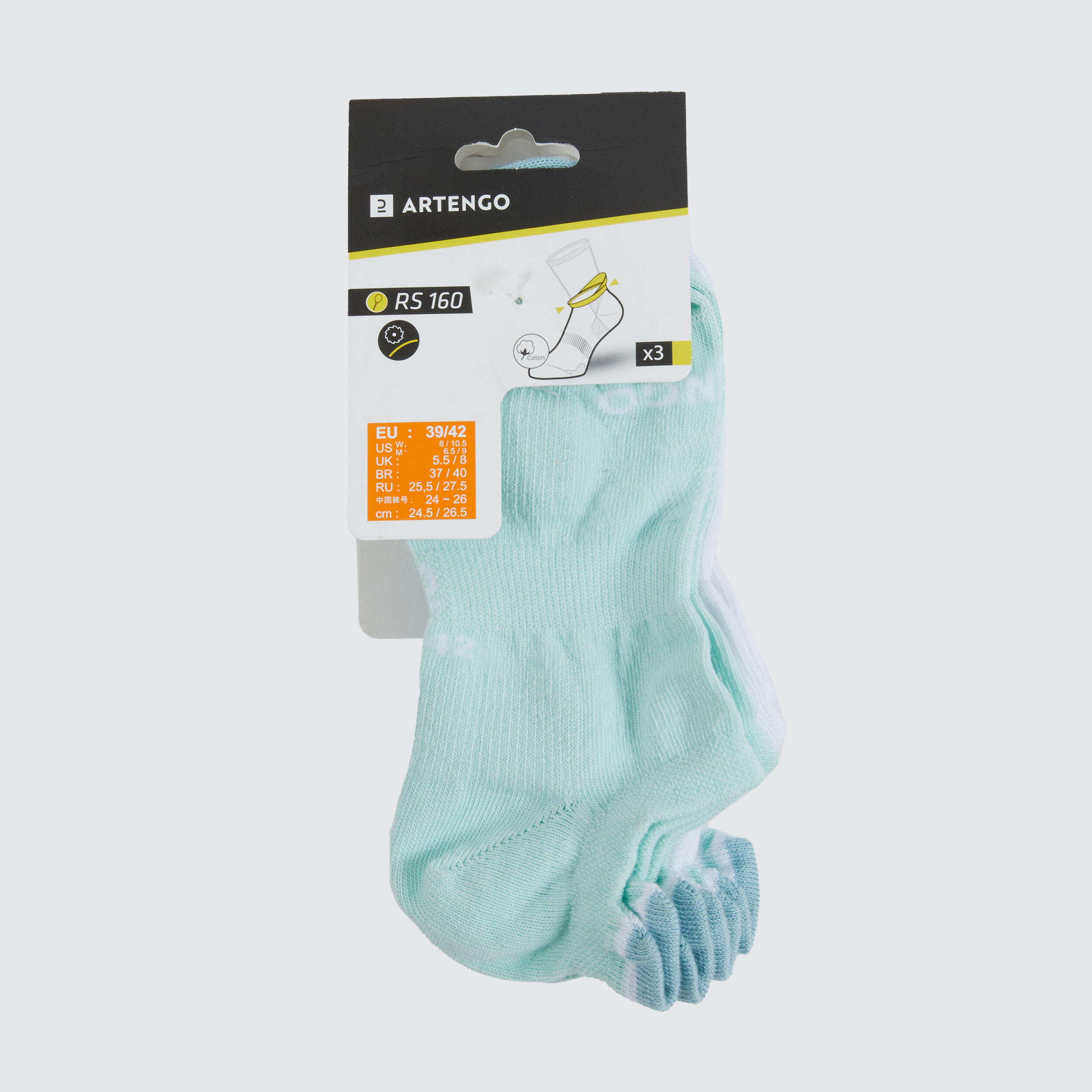Low Tennis Socks x3 – RS 160 - ARTENGO
