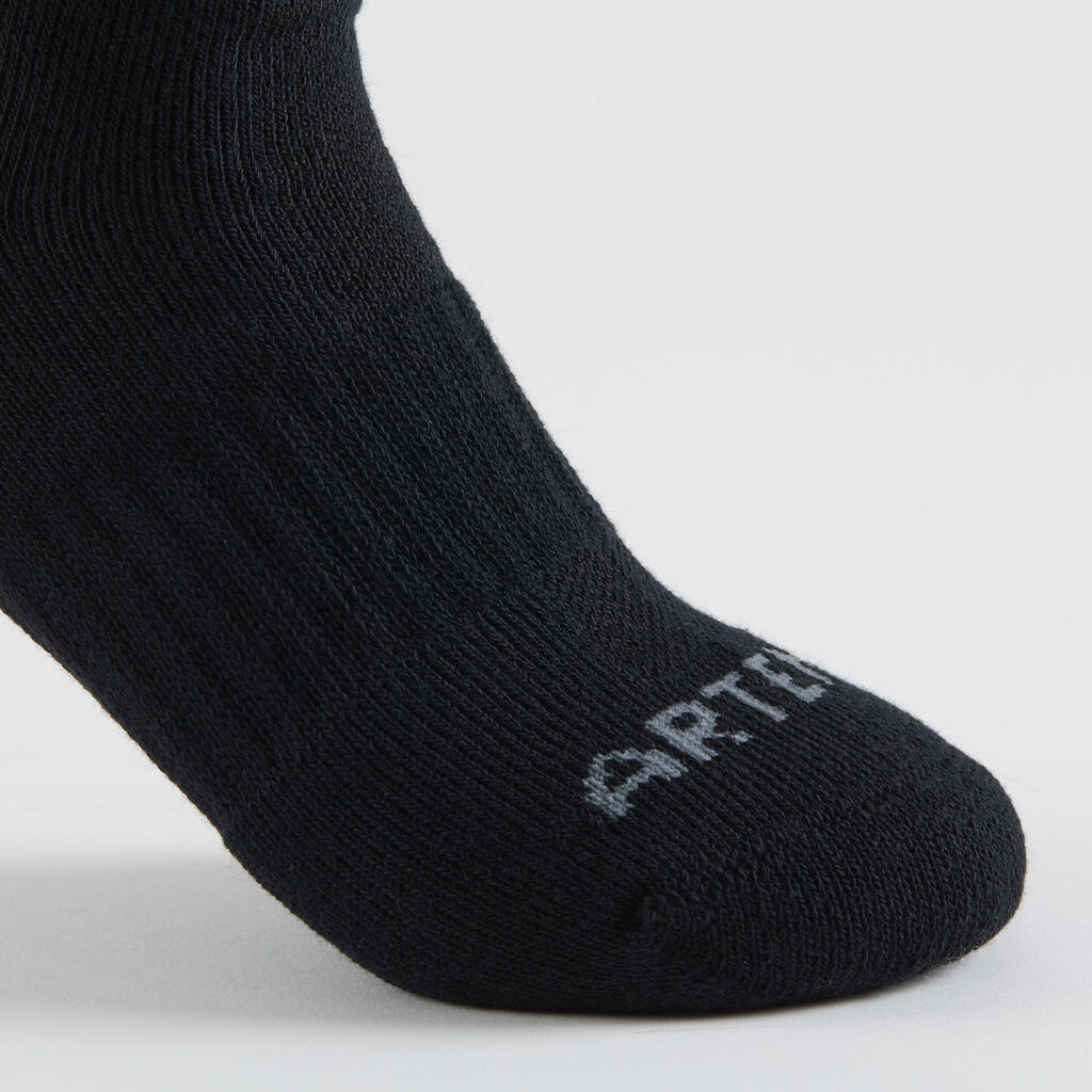Kids' High Sports Socks RS 500 Tri-Pack - White/Blue