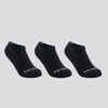 Detské športové ponožky RS 100 nízke 3 páry čierne