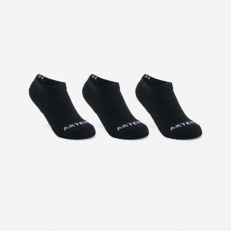 Calcetines cortos de tenis Niños Pack de 3 Artengo RS 100 blanco