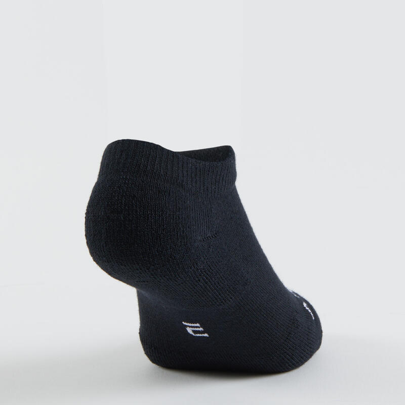 Dětské nízké tenisové ponožky RS100 3 páry černé