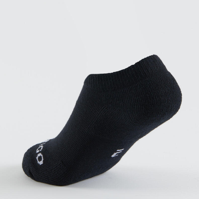 CHAUSSETTES SPORTS DE RAQUETTES BASSES ENFANT ARTENGO RS 100 NOIR LOT DE 3