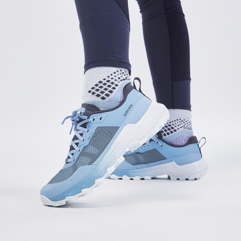 Chaussures de randonnée montagne - MH500 LIGHT bleu - femme