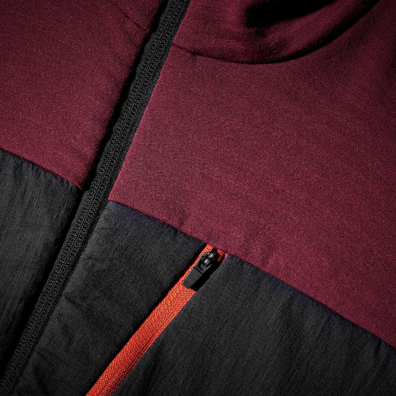 Men's MT900 Merino wool trekking vest FORCLAZ Decathlon