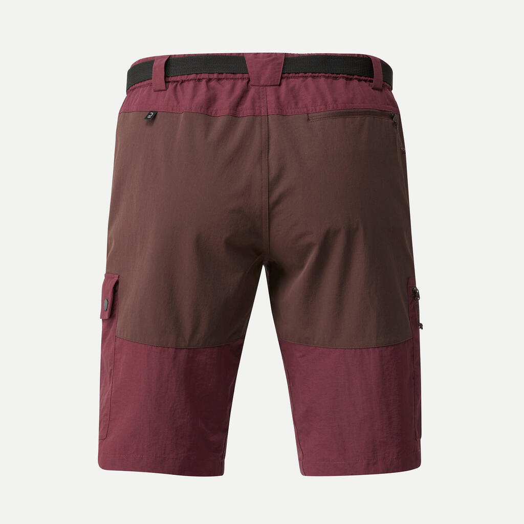 Trekkingshorts Herren robust - MT500 bordeaux