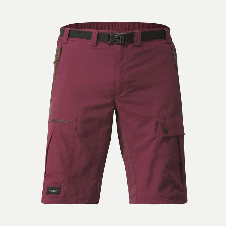 Men's Trekking Shorts MT500 Maroon