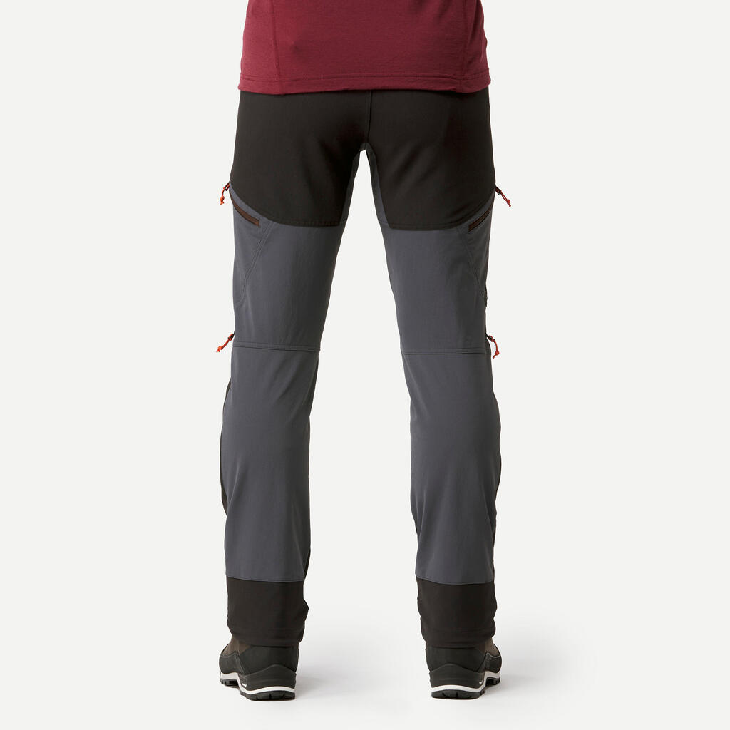 Pantalon de trek montagne déperlant et coupe-vent Homme - MT900