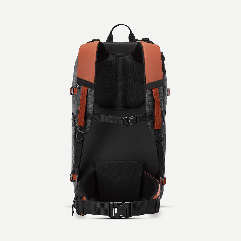 Mochila de viaje de trekking de 40 L naranja Travel 500 Organizer