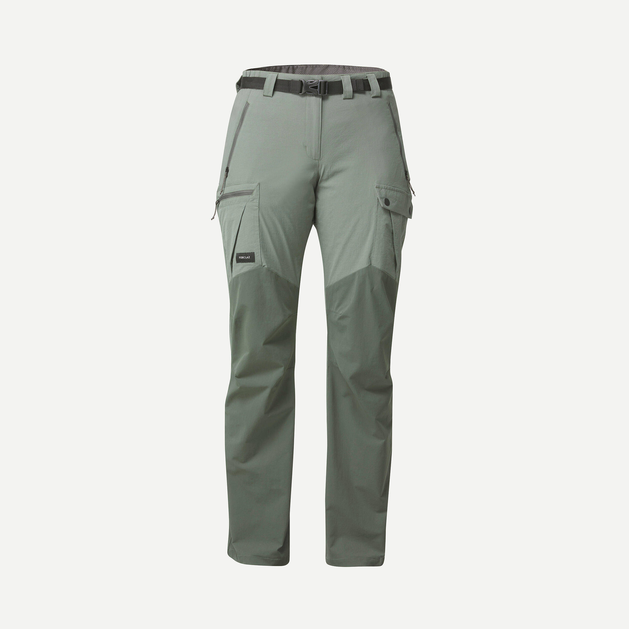 Women Dry Fit Stretchable Water Repellent Trekking Pants Khaki - MT500 -  5