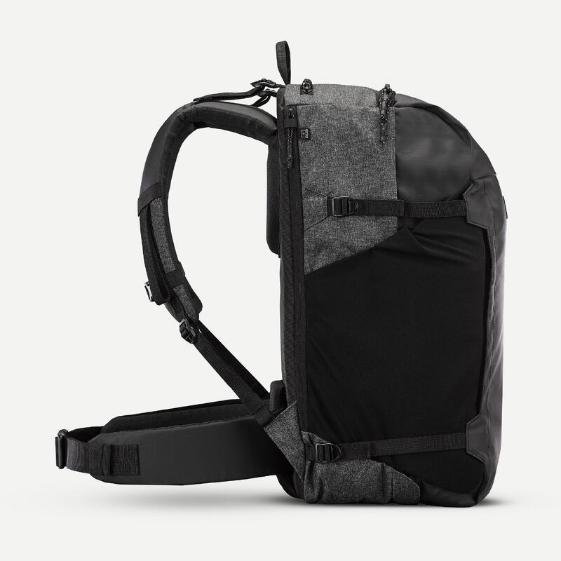 Mochila de viagem 40L preto - Travel 500 ORGANIZER