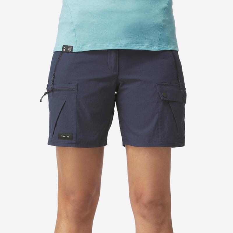 Kadın Outdoor Trekking Şortu - Mor - MT500