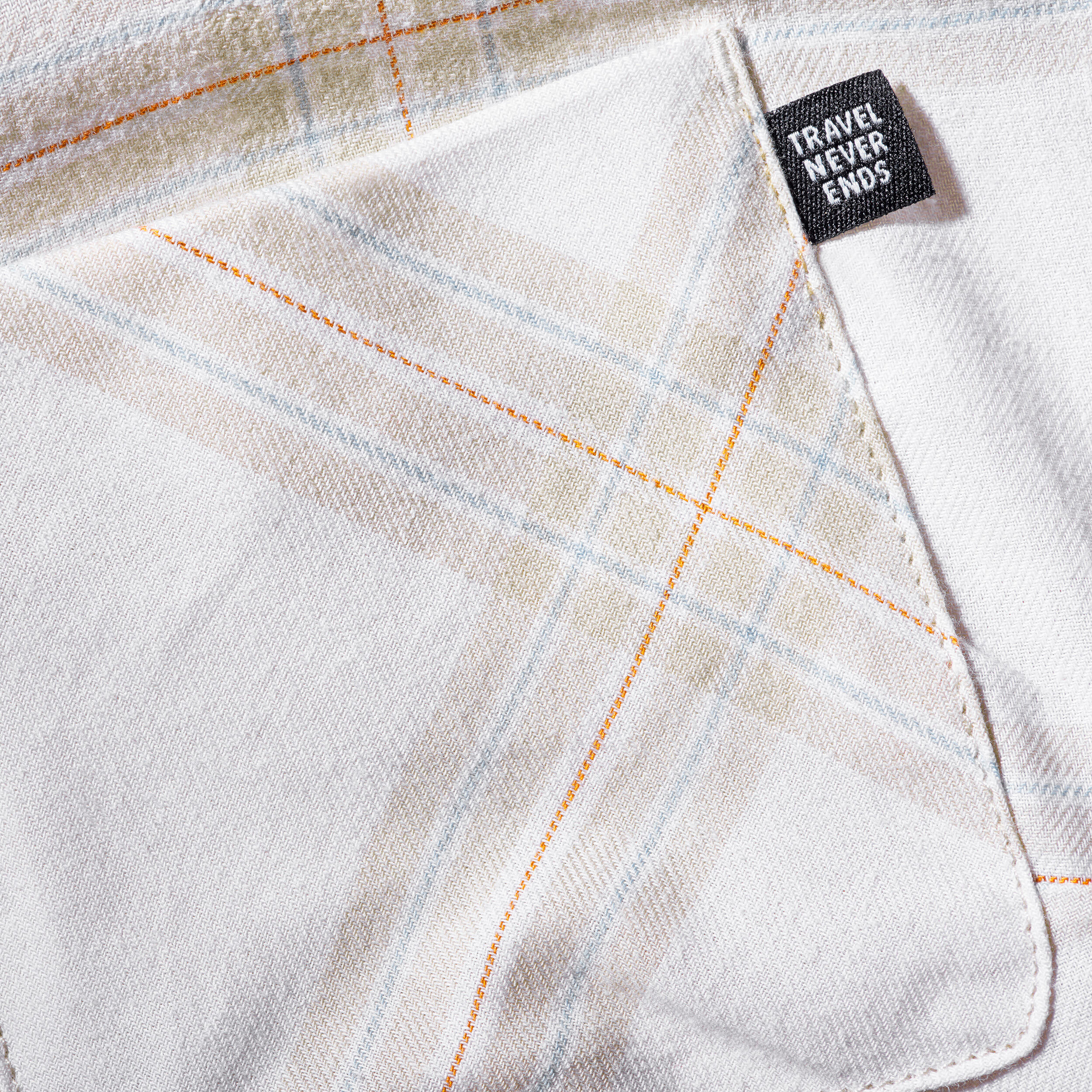 Women Checked Full Sleeve Light Flannel Shirt Beige - Travel 100