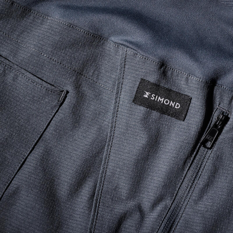Korte trekkingshort voor dames Travel 500 donkerblauw