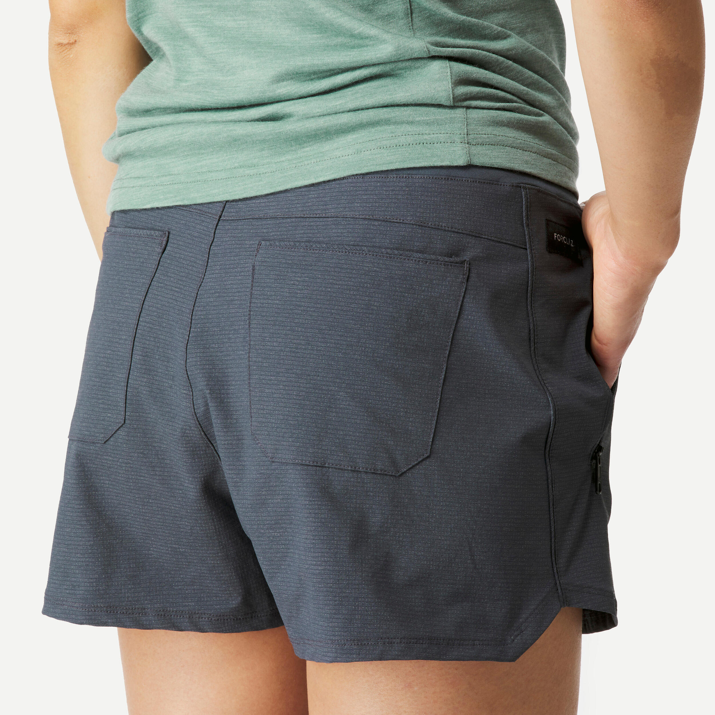 Women's Trekking Short Shorts-TRAVEL 900-Blue 2/5