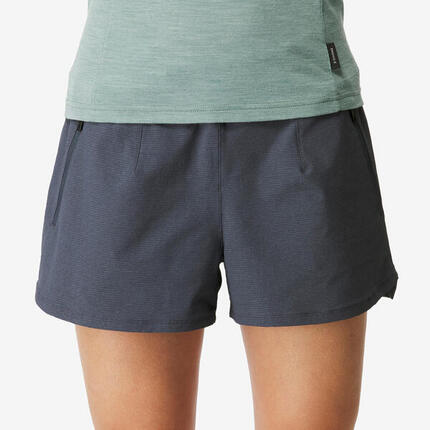 Short court de trekking Femme - TRAVEL 900 bleu
