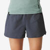 Korte trekkingshort voor dames TRAVEL 900 blauw