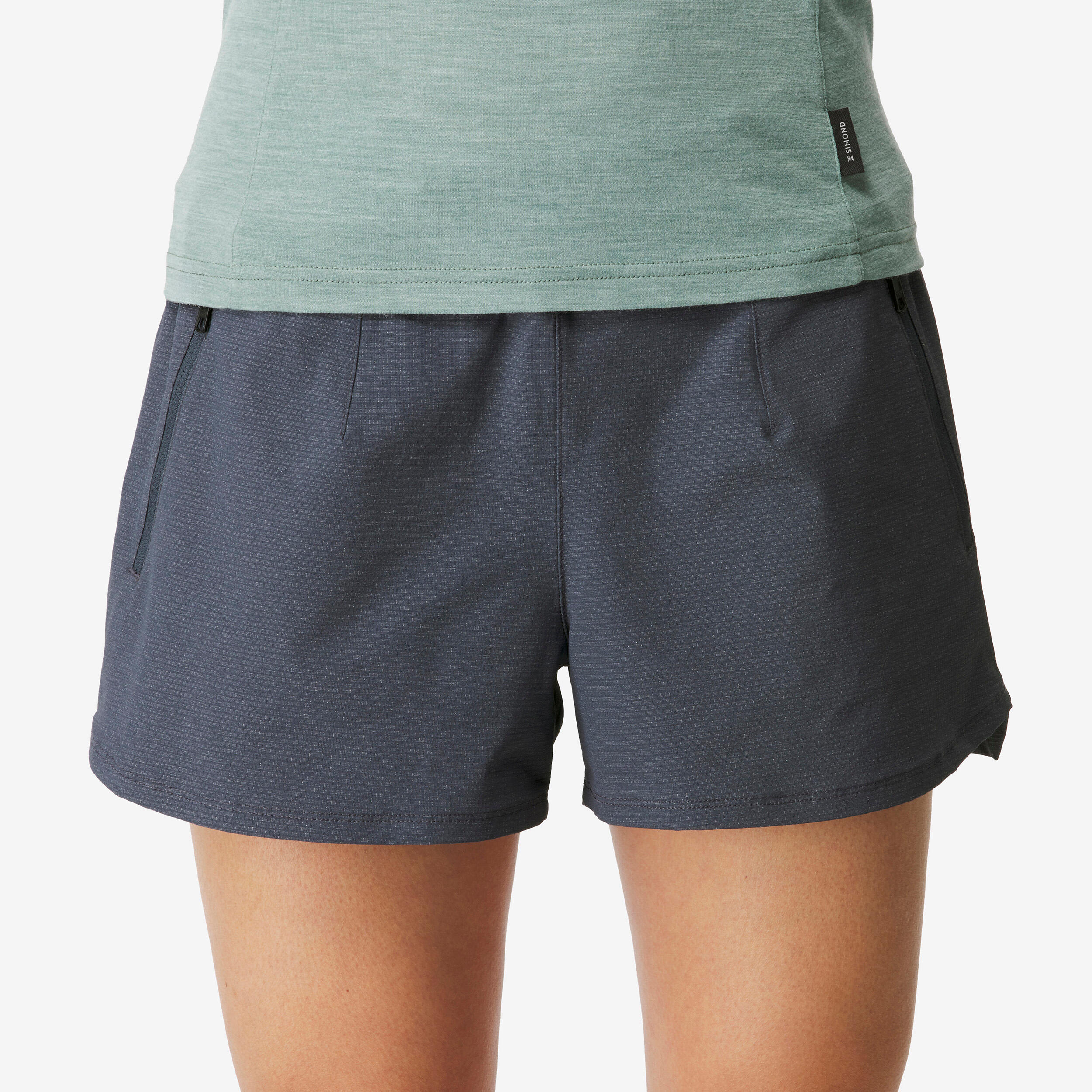 Women's Trekking Shorts Travel 500 - Dark Blue