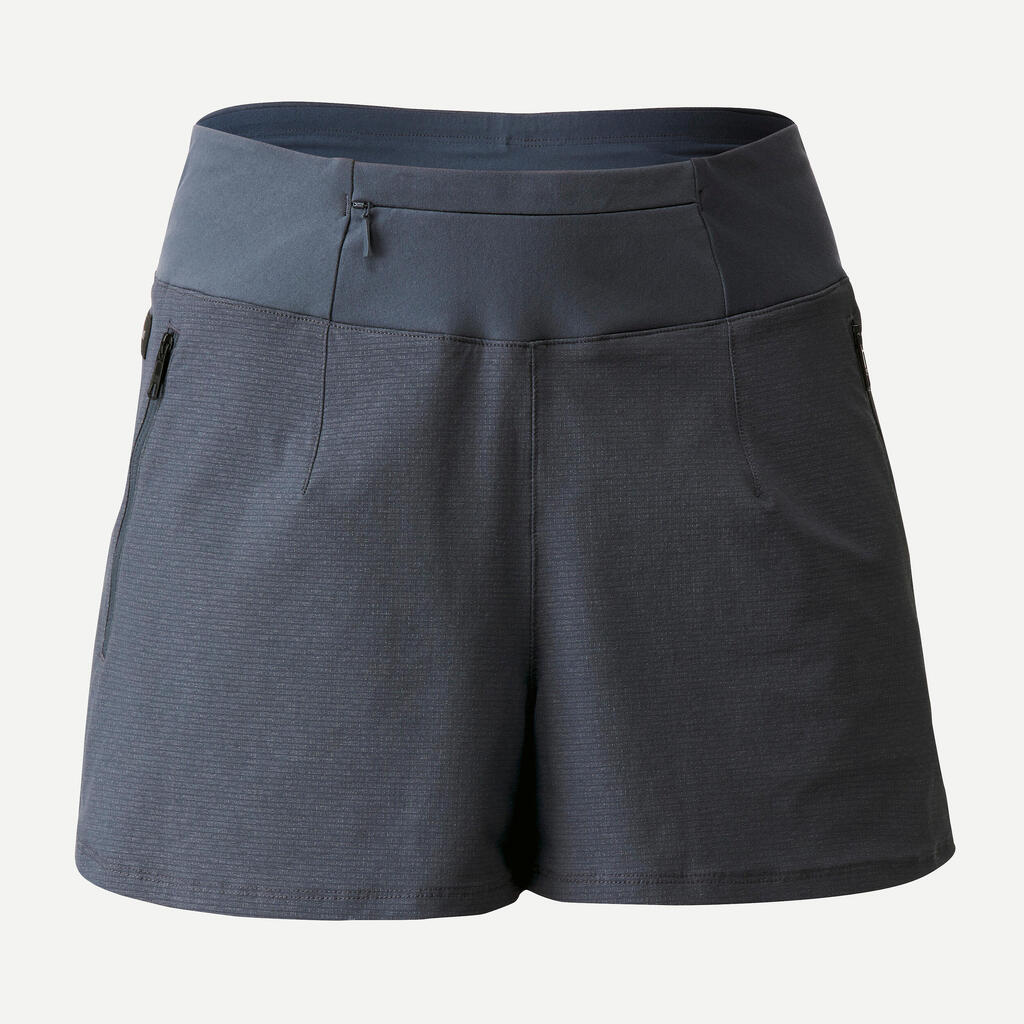 Women's Trekking Short Shorts Travel 500 - dark blue