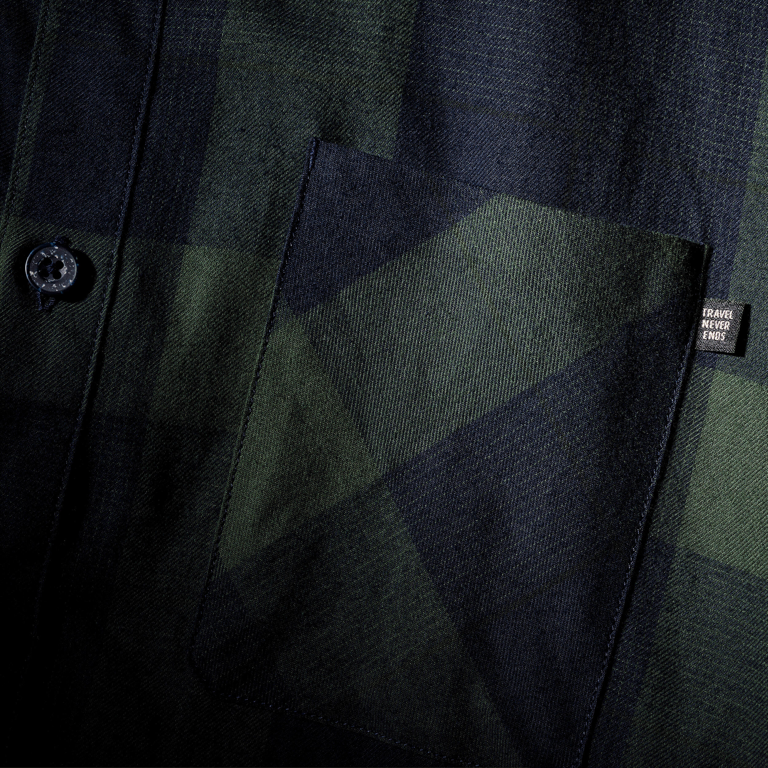 Chemise de randonnée à manches longues homme Puez Vert