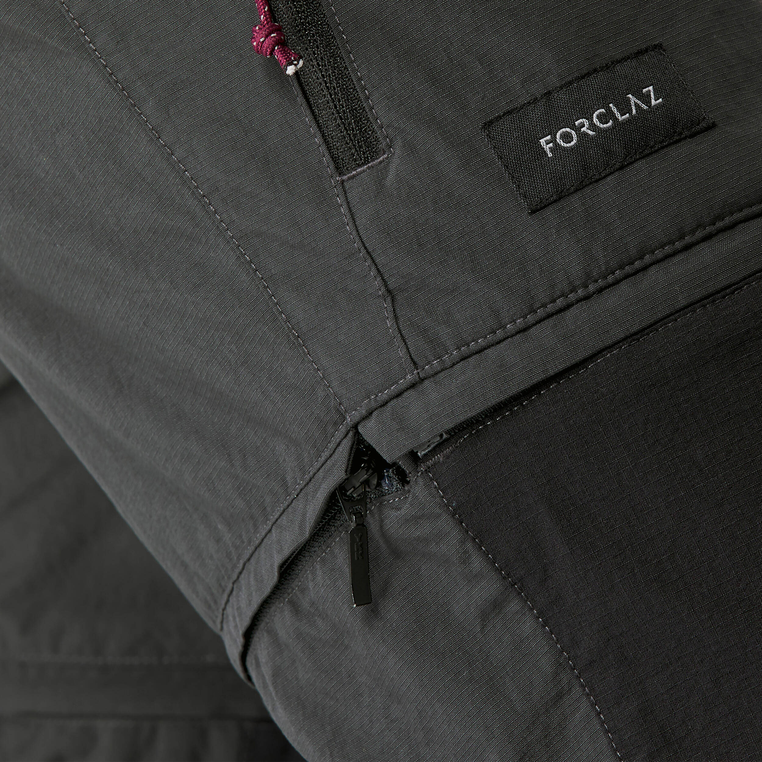 Women Zip-Off Convertible Dry Fit Cargo Pant Dark Grey - MT100 -  5