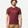Camiseta de montaña y trekking manga corta lana merino Hombre Forclaz MT500