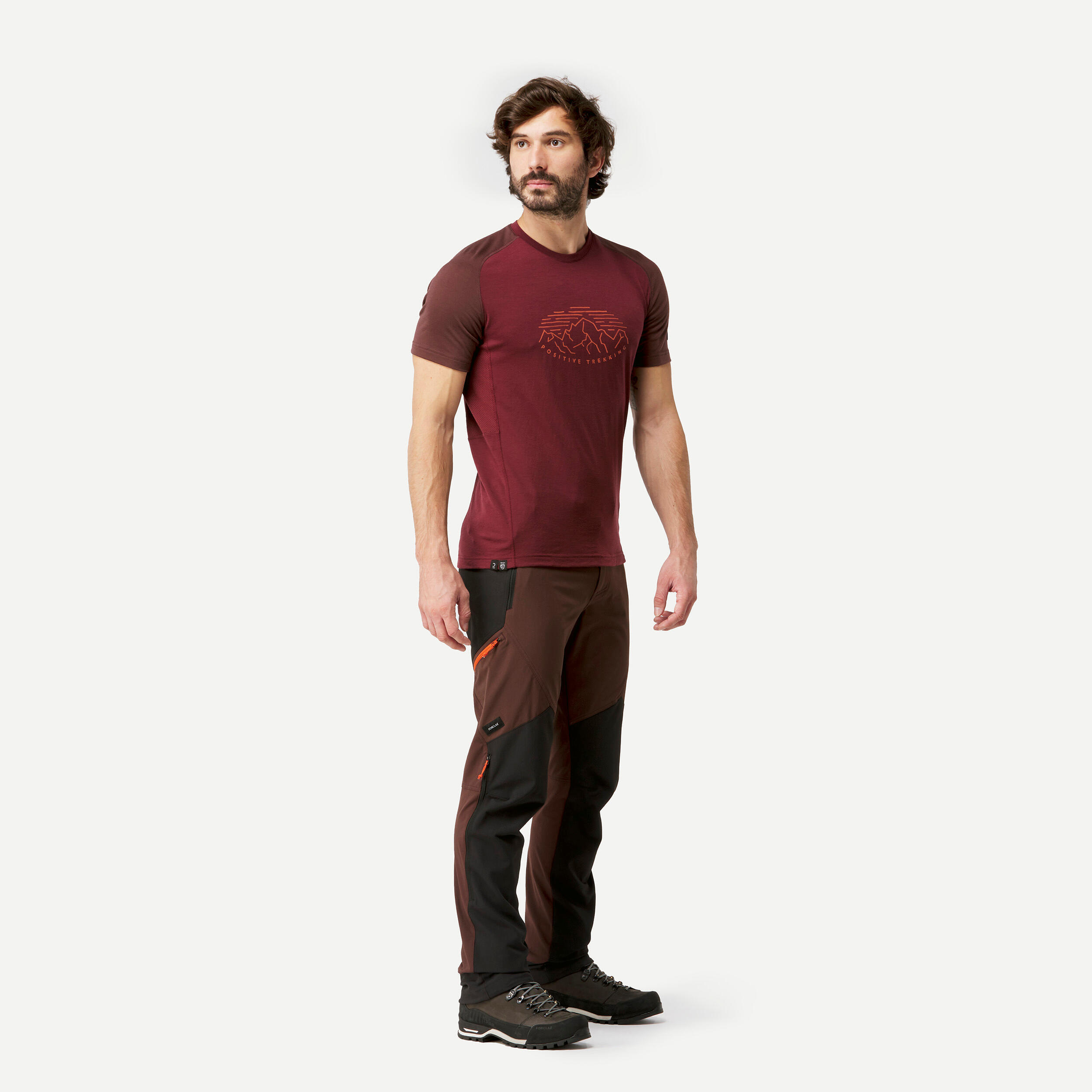 Men’s water-repellent and wind-resistant trekking trousers - MT900 4/6