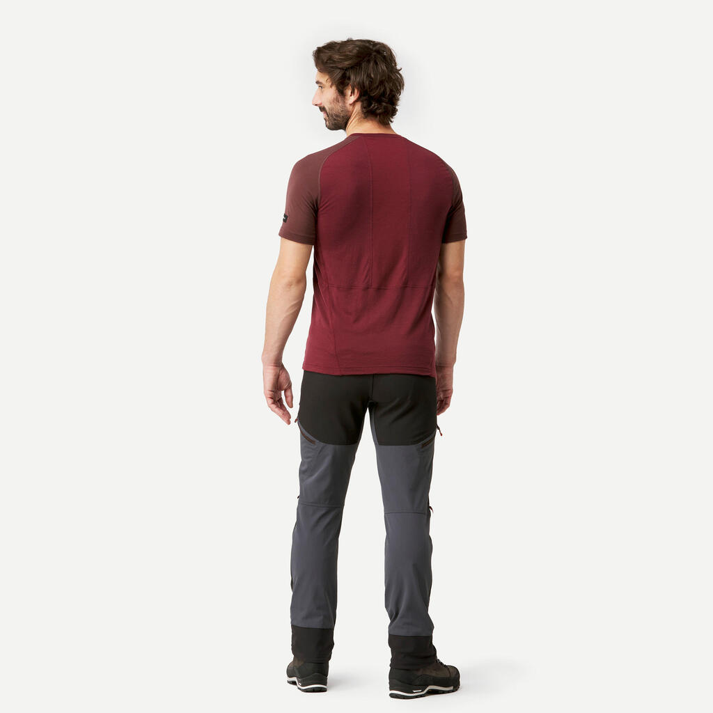 Pantalon de trek montagne déperlant et coupe-vent Homme - MT900